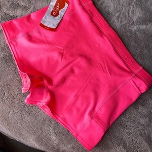 Girls pink bcg training shorts!